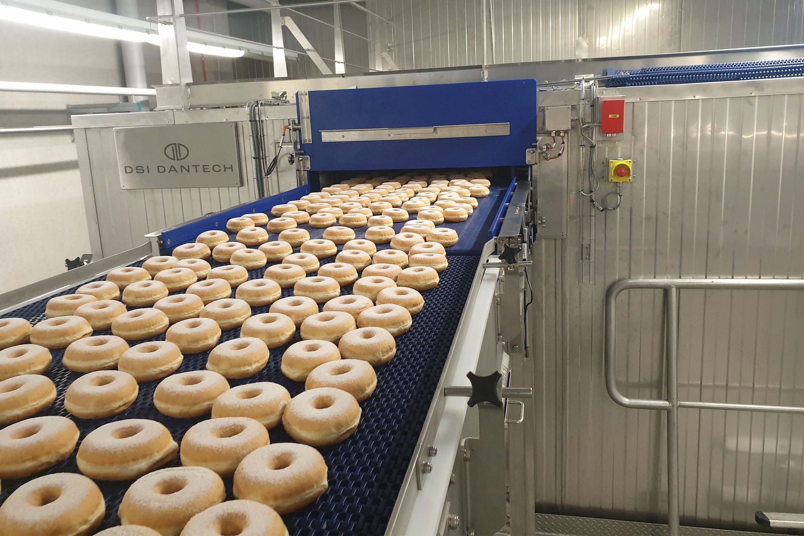 Freezing of donuts in DSI Dantech freezer