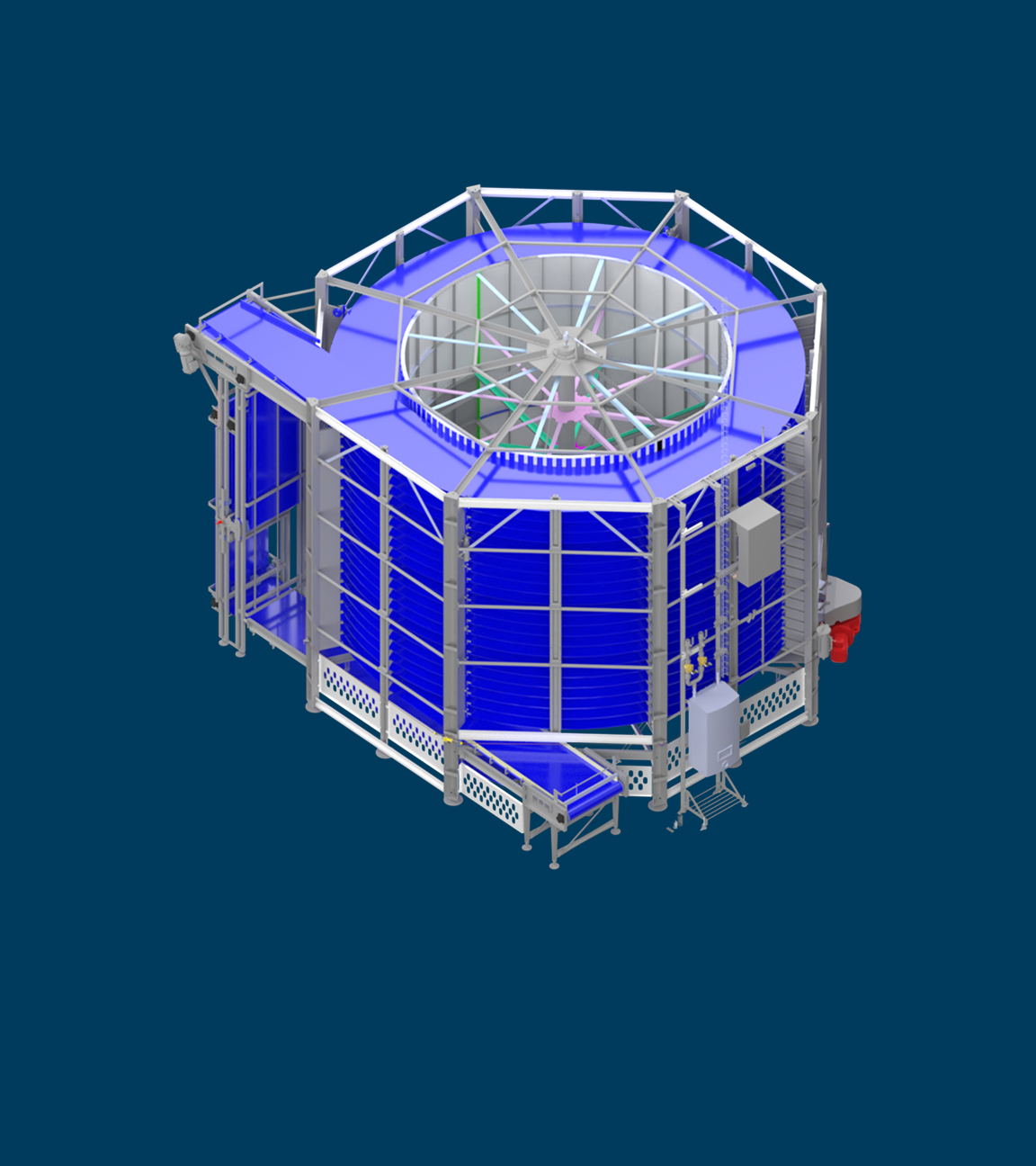 Ambient spiral cooler