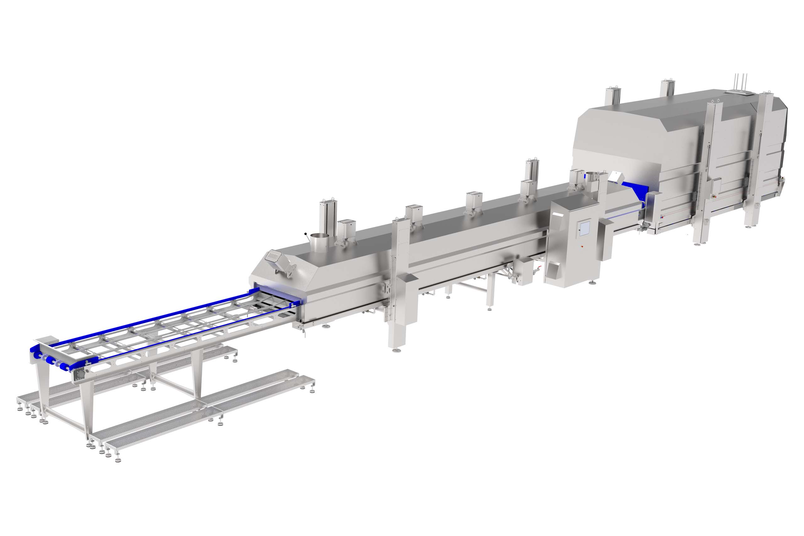 Crust and tunnel freezer combined