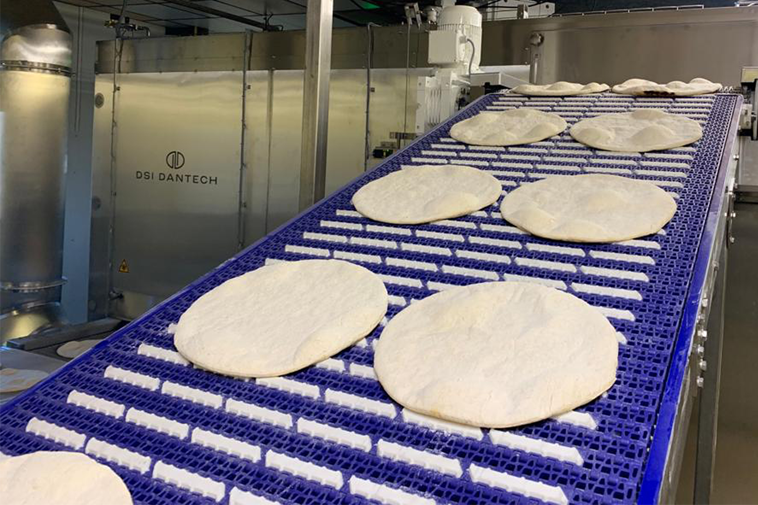 Freezing of pizza spiral freezer